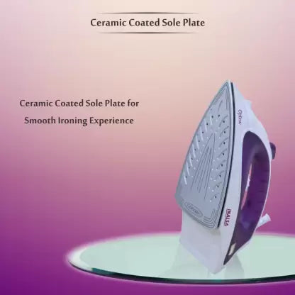 Inalsa Optra 1400 W Steam Iron  (Purple, White) Inalsa Optra 1400 W Steam Iron  (Purple, White)